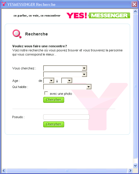 Yes messenger recherche